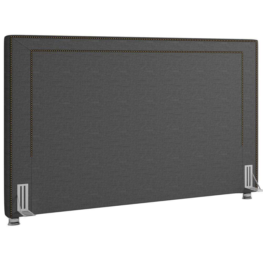 Cabeceira Cama Box Casal King 195cm P05 Berlim Cinza Escuro - 1