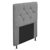 Cabeceira Solteiro França A05 C/ Strass 90 Cm Cinza - 1