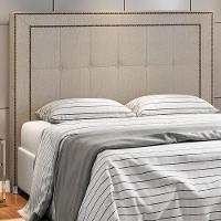 Cabeceira Cama Box Casal 140cm P05 Atenas Creme - 5
