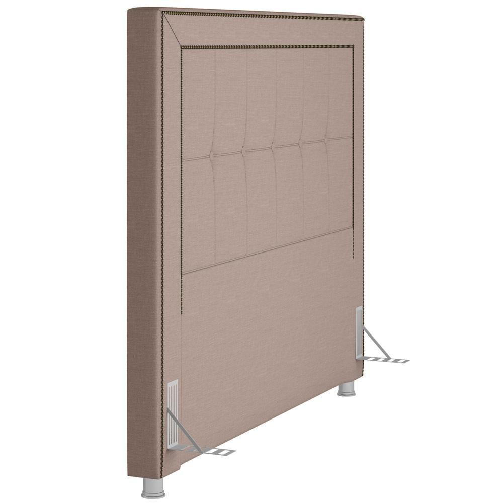 Cabeceira Cama Box Casal King 195cm P05 Atenas Bege Areia - 2