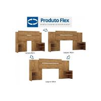 Cabeceira Cama Box Madeirado Solteiro/casal/queen Mila Extensível Branco - Panan - 3