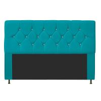 Cabeceira King França A05 C/ Strass 195 Cm Azul Turquesa - 3