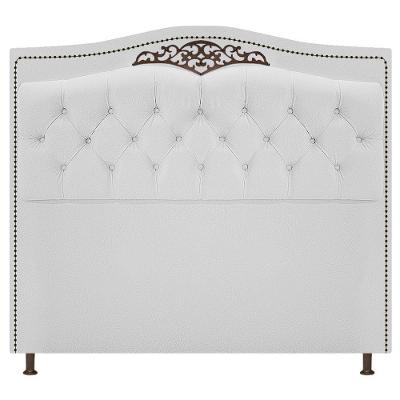 Cabeceira Estofada Yasmim 195cm Branco