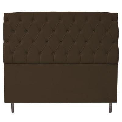 Cabeceira Estofada Liverpool 140cm Marrom