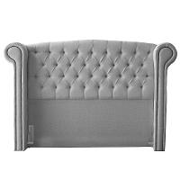 Cabeceira King Size Adelle 195Cm C/ Frame Cinza - 1
