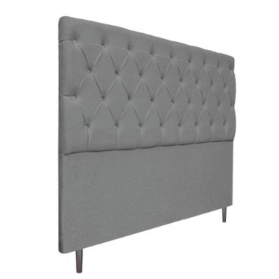 Cabeceira Estofada Liverpool 195cm Cinza