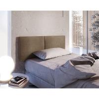 Painel Estofado Solteiro San Miguel 2 Módulos Animalle Choc. - 1