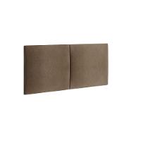 Painel Estofado Solteiro San Miguel 2 Módulos Animalle Choc. - 2