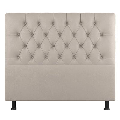 Cabeceira Cama Box Solteiro Nice 90cm Suede Bege - Abmaza