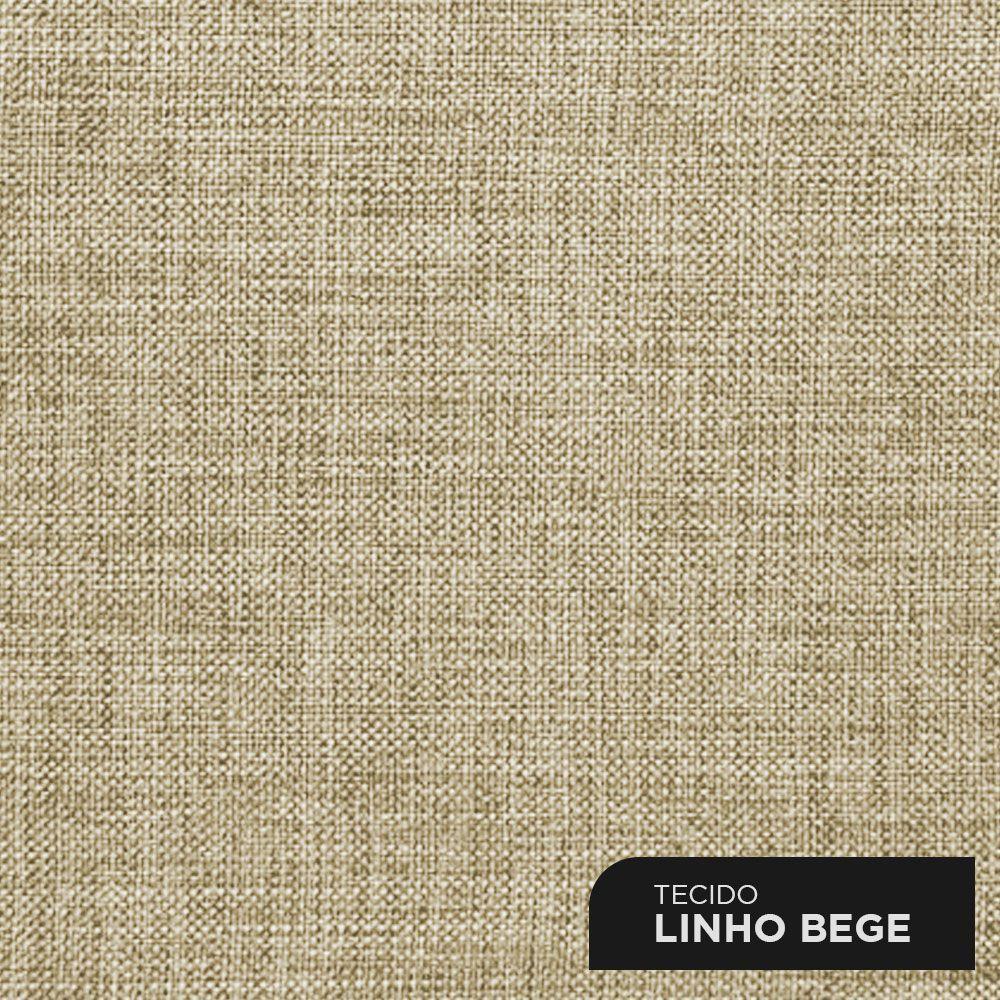 Cabeceira Queen Size Adelle 160Cm C/ Frame Linho Bege - 5