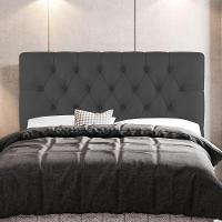Cabeceira Cama Box Casal Queen Size Nice 160cm Linho Cinza - Abmaza - 8