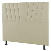 Cabeceira Cama Box Solteiro Dublin 90cm Sintético Bege - Abmaza - 1