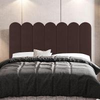 Cabeceira Cama Box Casal Queen Size Lana 160cm Suede Marrom - Abmaza - 7