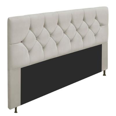 Cabeceira King 195 Cm Cama Box King Suede Bege