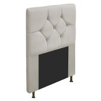 Cabeceira Solteiro C/ Strass 90 Cm Para Cama Box Corano Bege - 1