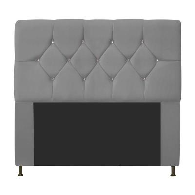 Cabeceira Casal C/ Strass 140 Cm Para Cama Box Corano Bege