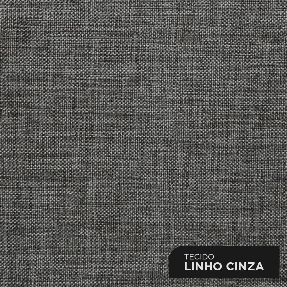 Cabeceira Cama Box Casal Queen Size Lana 160cm Linho Cinza - Abmaza - 7