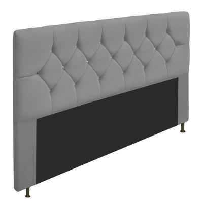 Cabeceira King 195 Cm Cama Box King Corano Cinza
