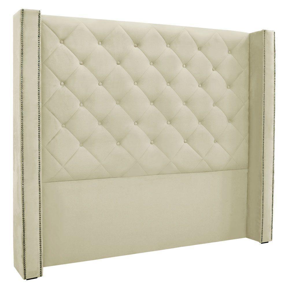 Kit Cabeceira E Calçadeira Solteiro 0,90M Bege - 7