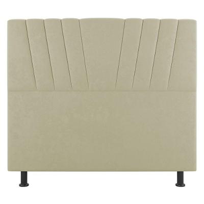 Cabeceira Cama Box Casal Queen Size Dublin 160cm Sintético Bege - Abmaza