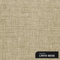 Cabeceira Cama Box Casal Queen Size Amber 160cm Estofada Linho Bege - Abmaza - 7