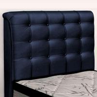 Cabeceira Cama Box Solteiro Ciara 90cm Botonê Com Frame Suede Azul Marinho - Abmaza - 9