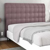 Cabeceira Cama Box Casal Queen Size Ciara 160cm Botonê Com Frame Veludo Rosê - Abmaza - 11