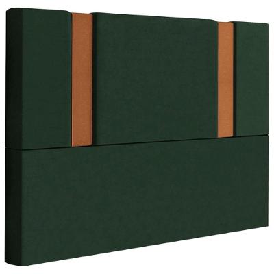 Cabeceira Queen 158 Cm Veron Veludo Verde Soon Verde