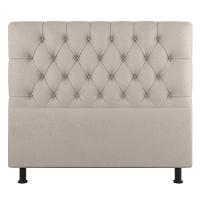 Cabeceira Cama Box Casal King Size Nice 195cm Linho Bege- Abmaza - 1