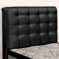 Cabeceira Cama Box Solteiro Ciara 90cm Botonê Com Frame Suede Preto - Abmaza - 9