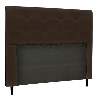 Cabeceira Luna Para Cama Box Queen 160 Cm Corino Marrom