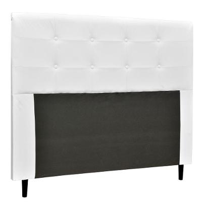 Cabeceira Luna Para Cama Box Queen 160 Cm Corino Branco