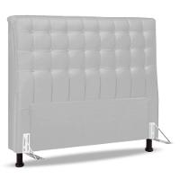 Cabeceira Cama Box Casal Queen Size Ciara 160cm Botonê Com Frame Sintético Branco - Abmaza - 1