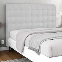 Cabeceira Cama Box Casal Queen Size Ciara 160cm Botonê Com Frame Sintético Branco - Abmaza - 6