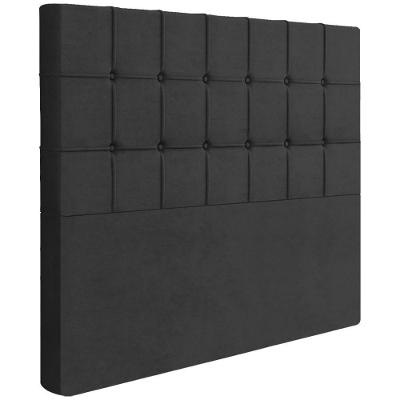 Cabeceira Queen 158 Cm Lots Veludo Preto Soon Preto