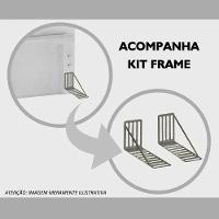 Cabeceira Opala Cama Box Casal 140Cm Linho Bege Dourado - 5