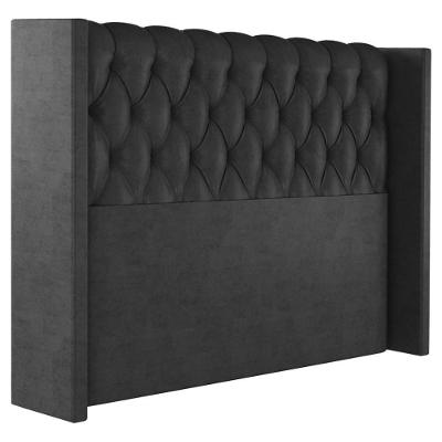Cabeceira Queen 158 Cm Toquio Veludo Preto Soon Preto
