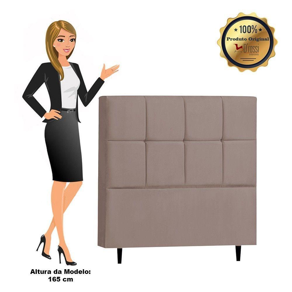 Cabeceira Para Cama Box Solteiro 90 Cm - Marrom - 3