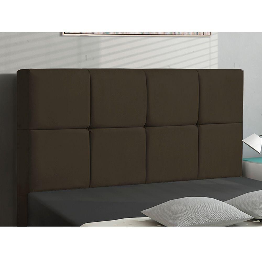 Cabeceira Para Cama Box Solteiro 90 Cm Marrom - D'Rossi - 4
