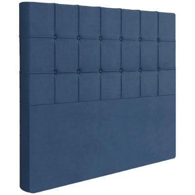 Cabeceira Queen 158 Cm Lots Veludo Azul Soon Azul