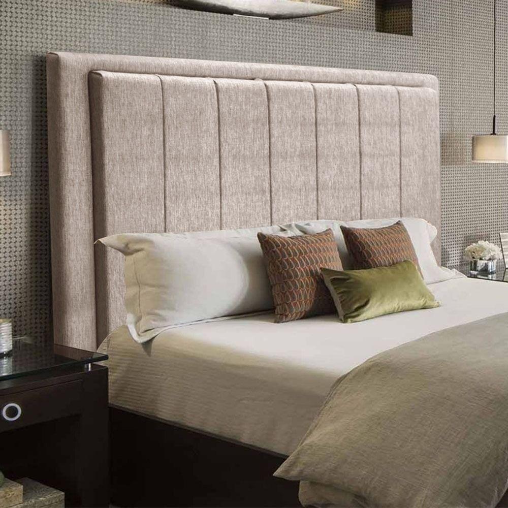 Cabeceira Opala Cama Box King 193Cm Linho Capuccino - 1