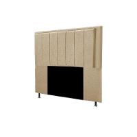 Cabeceira Opala Cama Box King 193Cm Linho Bege Dourado - 5