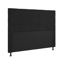 Cabeceira Cama Box Casal 140cm Suede Preto - 7