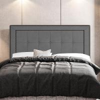 Cabeceira Queen Size Luxor 160Cm Com Tachas E Frame Cinza - 4