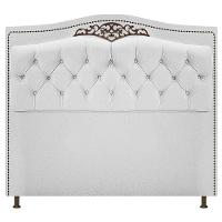 Kit Cabeceira E Calçadeira Yasmim 140cm Casal Branco - 6