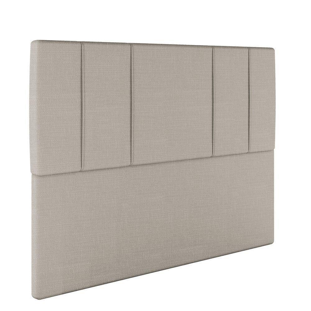 Cabeceira Estofada Casal Queen Size 160 Cm Venus Linho Skybox Bege - 2