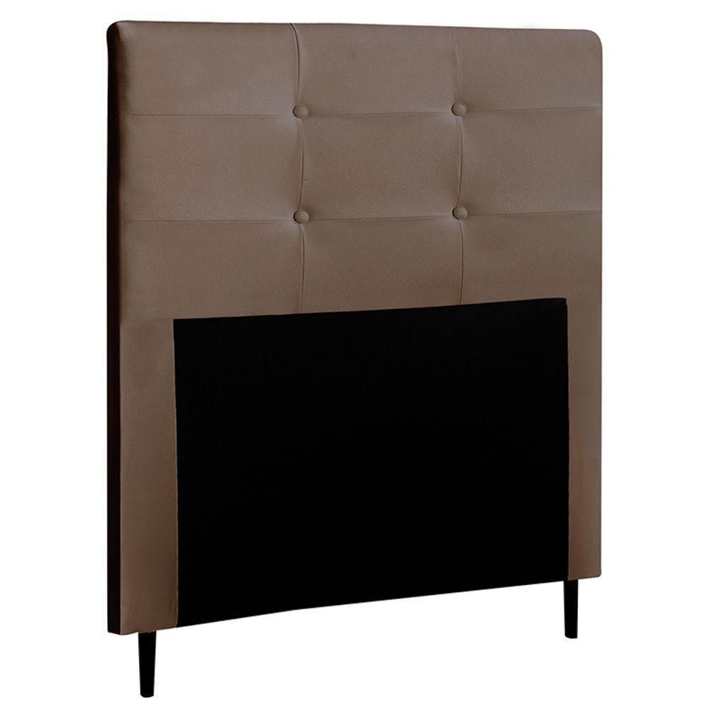 Cabeceira Cama Box Solteiro Luna 90Cm Corano Marrom - Abmaza - 1