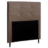 Cabeceira Cama Box Solteiro Luna 90Cm Corano Marrom - Abmaza - 1