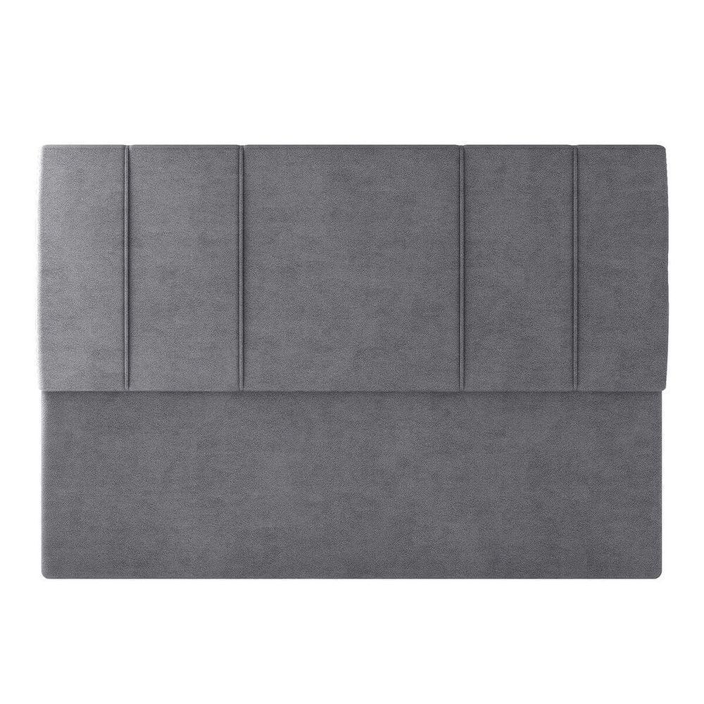 Cabeceira Estofada Casal 140 Cm Venus Veludo Skybox Cinza - 2