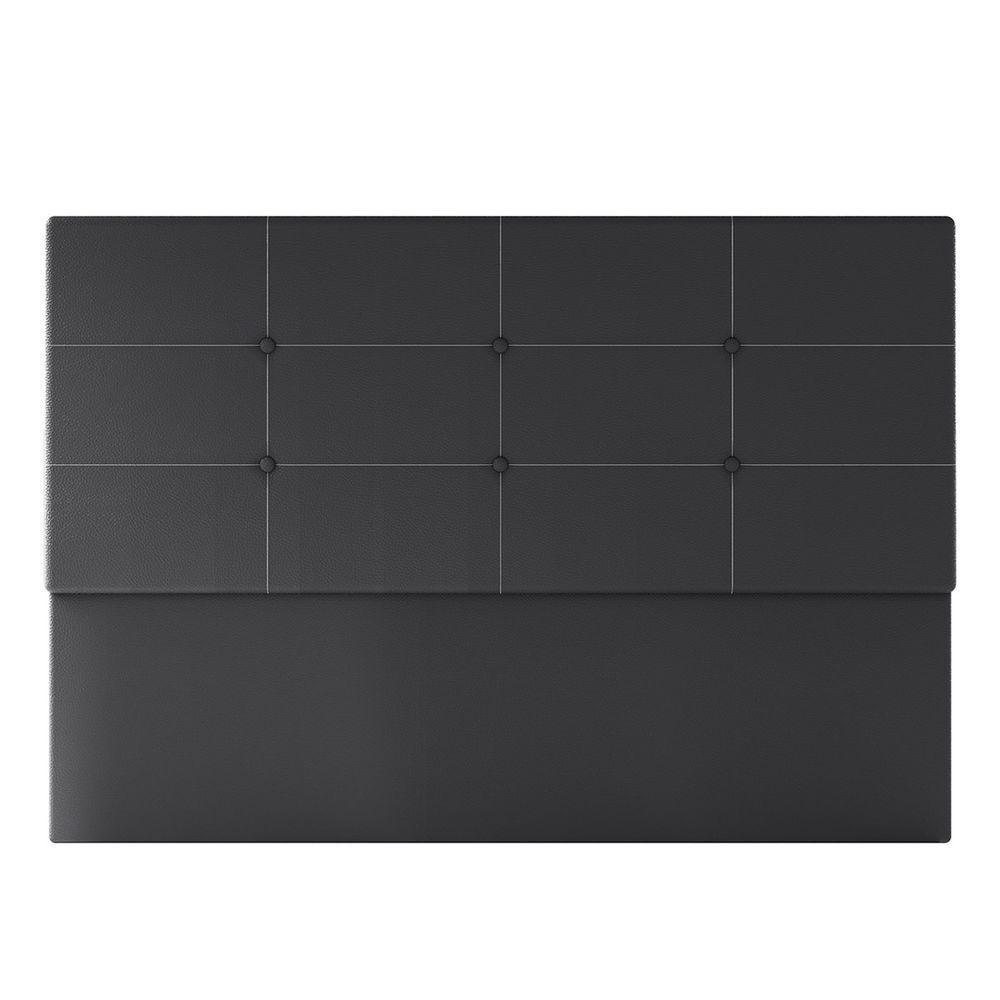 Cabeceira Estofada Casal 140 Cm Terra Corino Skybox Preto - 2